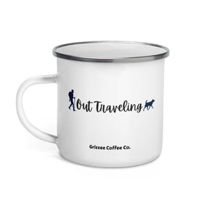 Live A Life Well Traveled - Enamel Coffee Mug