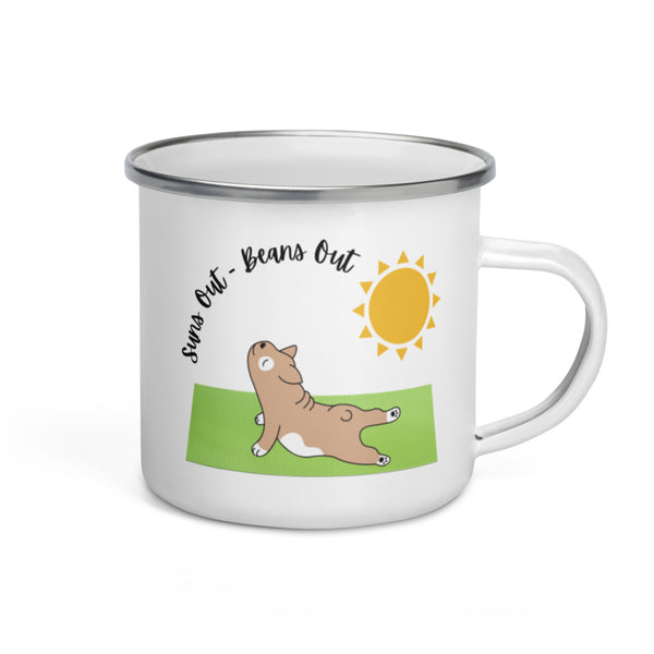 Suns Out Beans Out - Enamel Travel Coffee Mug