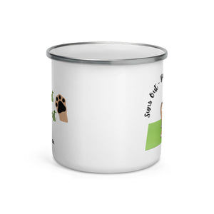 Suns Out Beans Out - Enamel Travel Coffee Mug