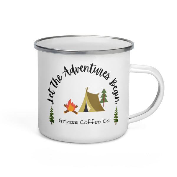 Let The Adventures Begin - Enamel Travel Coffee Mug