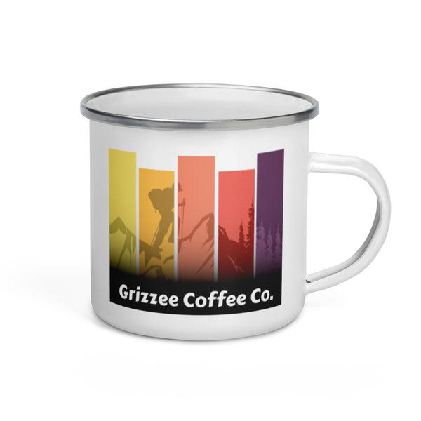 Get Out Hiking - Enamel Travel Coffee Mug